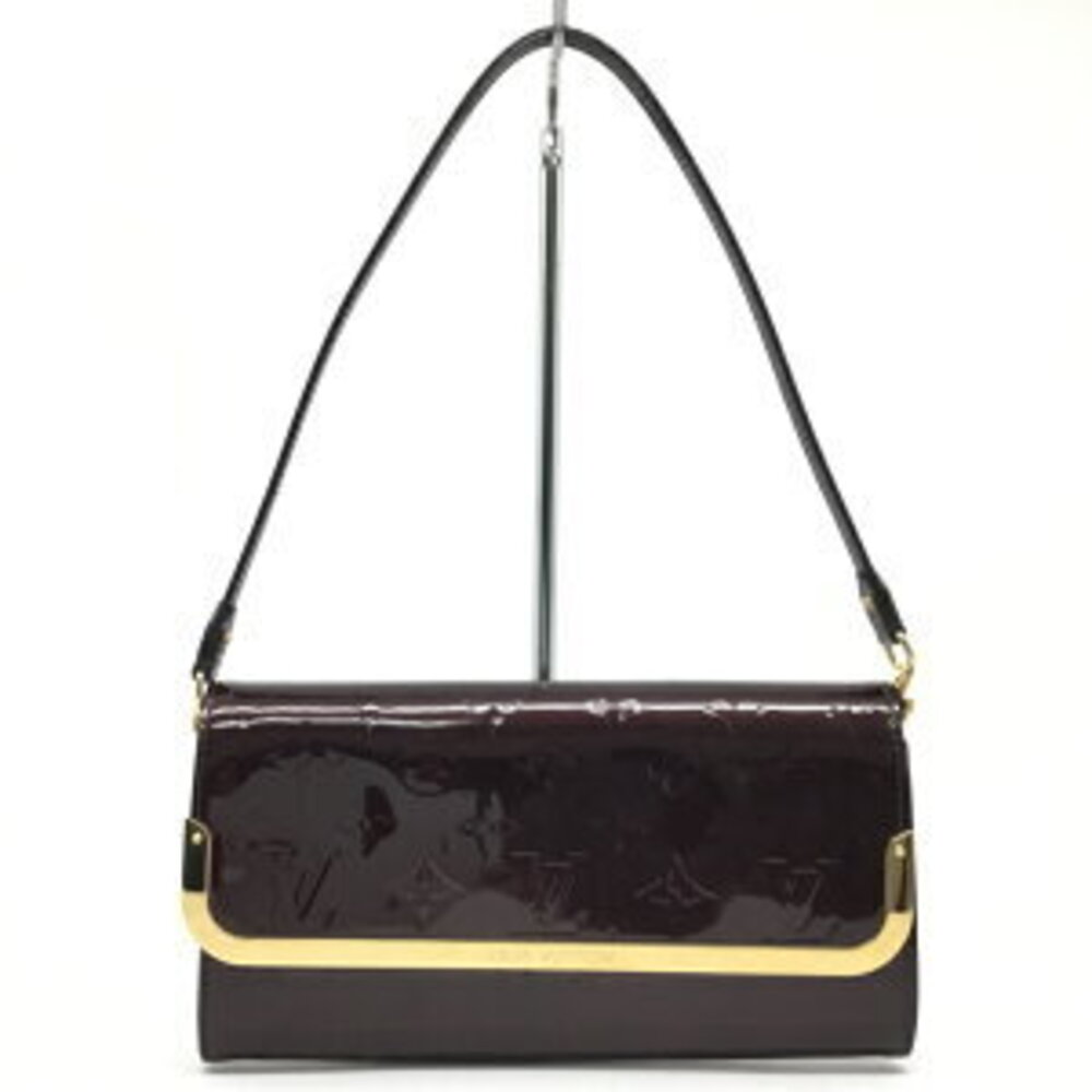 Louis Vuitton Rossmore Vernis Patent Amaranth Purple Shoulder Bag Clutch